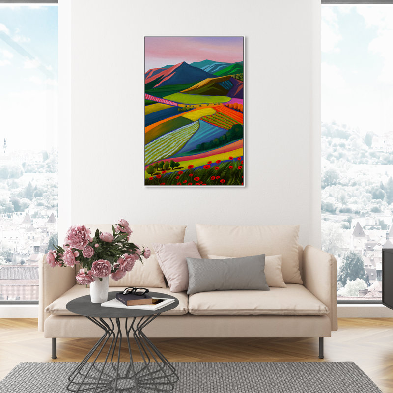 «My Bright Beautiful View», reproduction d'impression sur toile, H 45 po x l 30 po x P 1,5 po, Toile blanche encadrée