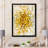 'Glam Yellow Explosion Blocks' - Picture Frame Print on Canvas-48300848-48300847