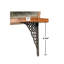 Aluminum Ornate Wall Shelf Bracket