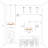 Bradden 6 - Light Dimmable Chandelier