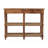Solid Wood Spindle Woven Console , Brown