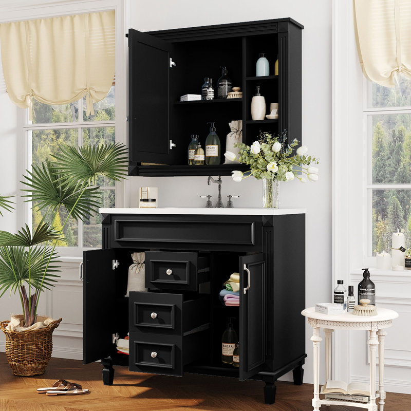Meuble-lavabo 36 po avec lavabo supérieur