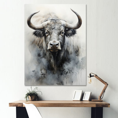 Asian Art Yaks Sumi I - art mural asiatique sur toile