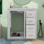 Ensemble de meuble-lavabo 30 po avec lavabo en céramique et porte à 3 tiroirs-1257265176