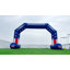 Arche gonflable hexagonale bleue de 20 pi avec ventilateur intégré, arche de la ligne de départ / arrivée pour la publicité extérieure, sportive, scolaire et commerciale-729087370