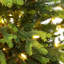 Sapin de Noël artificiel réaliste en épinette verte de 1,5 m, préilluminé avec 200 lumières DEL blanc chaud et un pot décoratif gris.