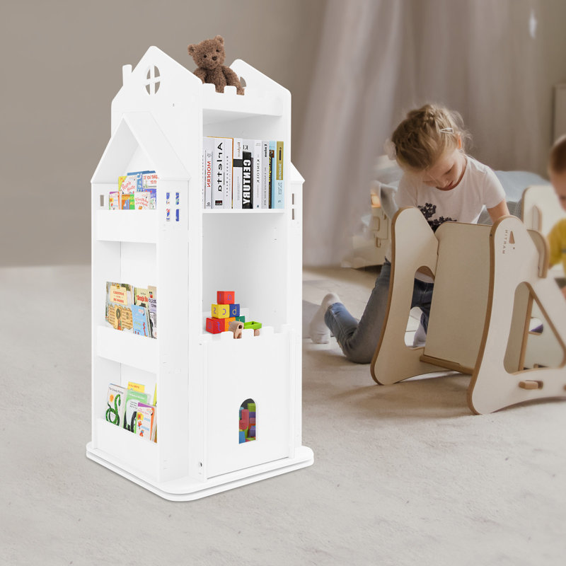 Bibliothèque de rangement pour jouets Castle, Blanc