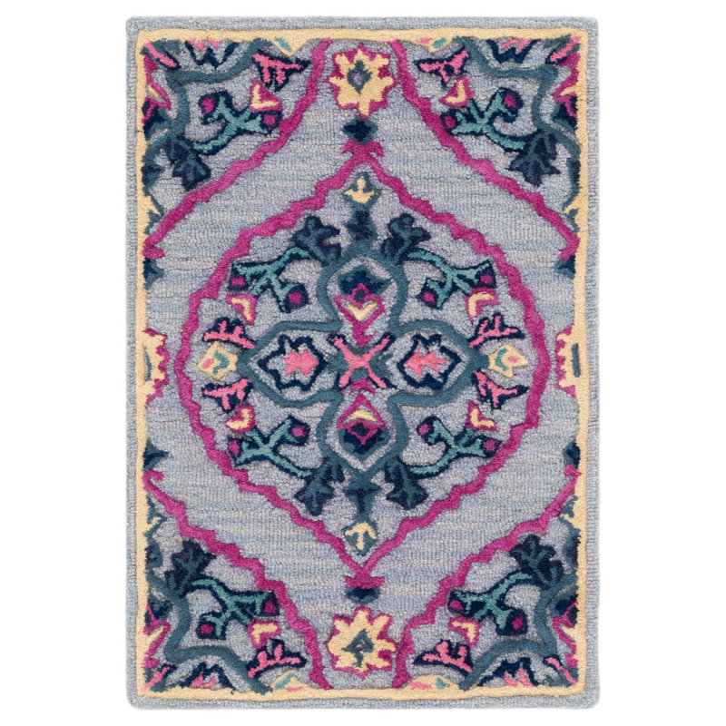 Tapis oriental en laine touffeté à la main Blokzijl, Rectangle 2 pi x 3 pi