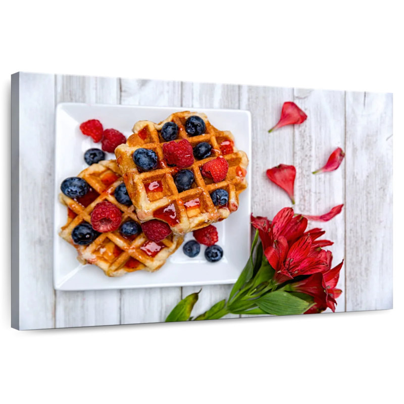 Yarlin Berry Waffles, 8" H x 12" W