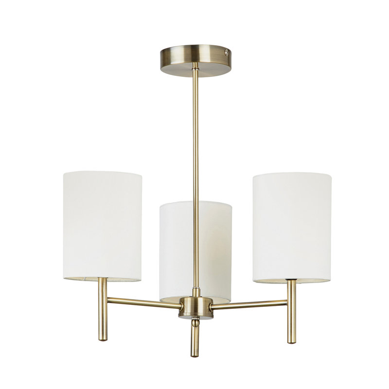 Iyanna 3 - Light Shaded Chandelier