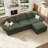  Wynter L-Shaped Corduroy Modular Sectional with Storage-2125784409