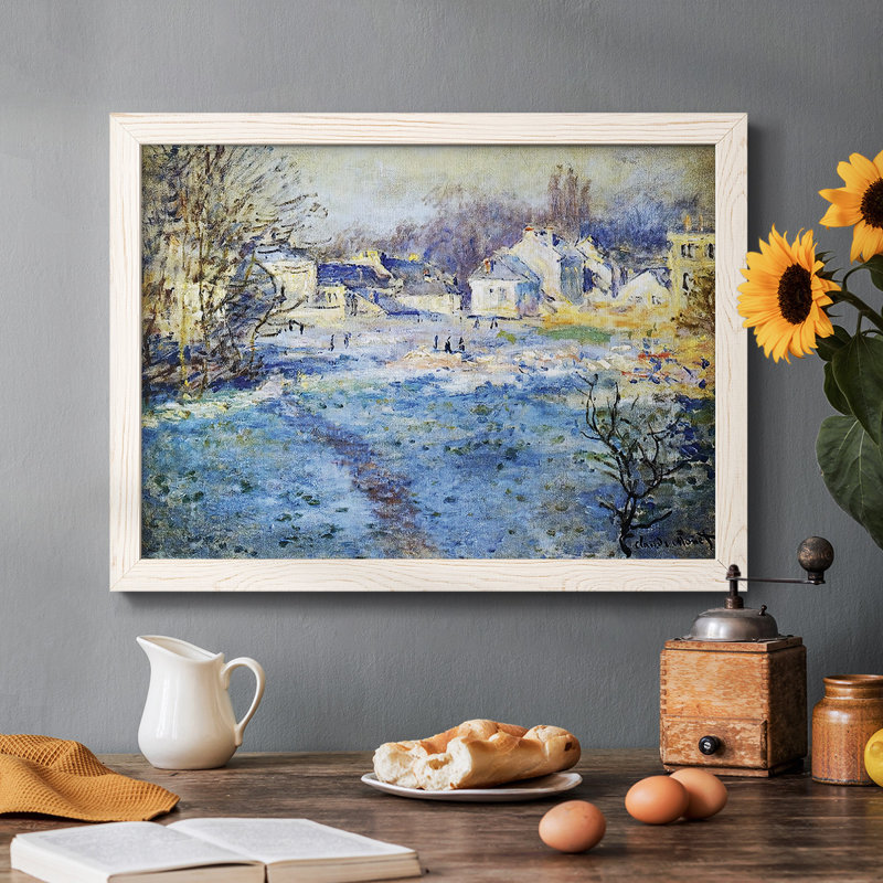 White Frost, 1875- Rustic Framed Gallery Wrapped Canvas, Blanc, H 22 po x l 32 po x P 1,5 po