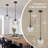 1-Light Kitchen Island Pendant with Clear Hammered Glass Shade-813439399