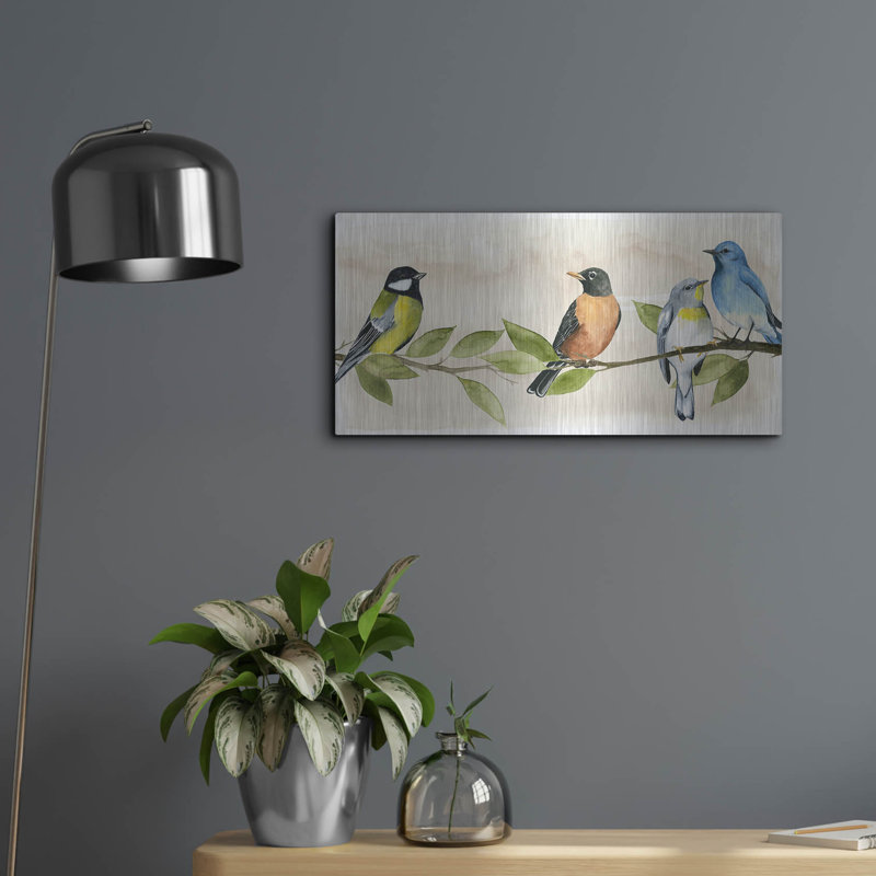 «Treetop Gathering I» par Grace Popp, H 12 po x l 24 po