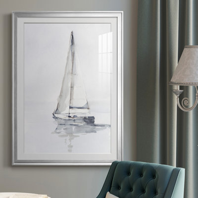 Misty Harbor I, reproduction encadrée de qualité supérieure - prête à être accrochée