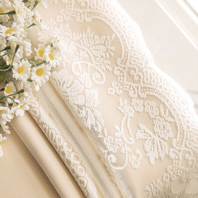 MEISIMENGSHA 2pcs, Beige 8#, 83"Wx91"L