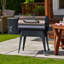 Barbecue à granules de bois et fumoir de 456 po² avec contrôle automatique de la température PID, pieds pliants pour patio ou véhicule récréatif en bronze