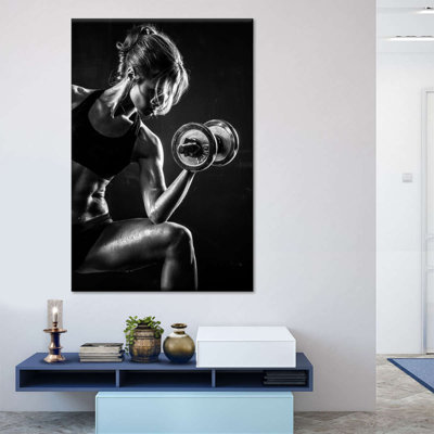 " Fitness Lady Canvas Print "