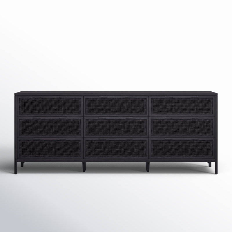 Sydney 9 - Drawer Dresser, Black