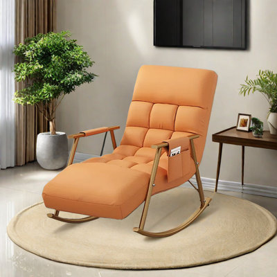 Chaise berçante réglable ergonomique en métal
