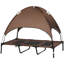 Lit de camp pour chien surélevé de 48 pouces avec abat-jour UV amovible-380906596-376395720