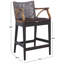 Tabouret de comptoir rembourré Caedon Gianni-1806744778
