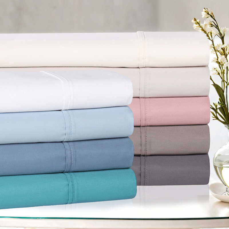Silver Full Deep Pocket Egyptian Cotton Blend Sheet Set