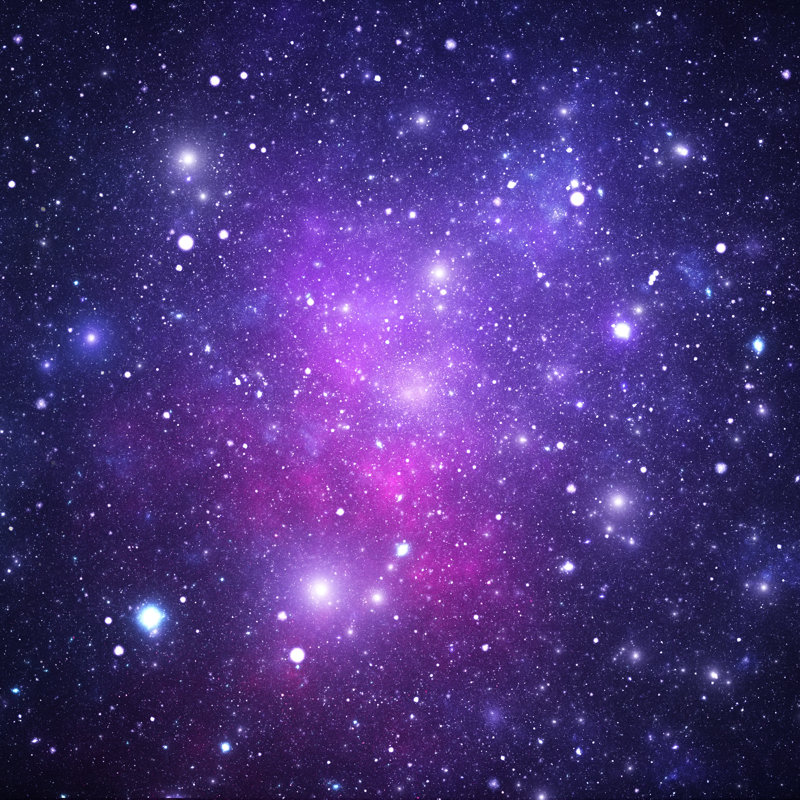 Space Nebula by Sololos - No Frame Art Prints on Canvas, 122cm H x 122cm W