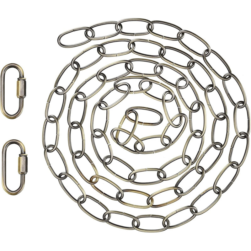 Heavy Duty Chain, 72" H x 0.6" W x 0.6" D, Bronze