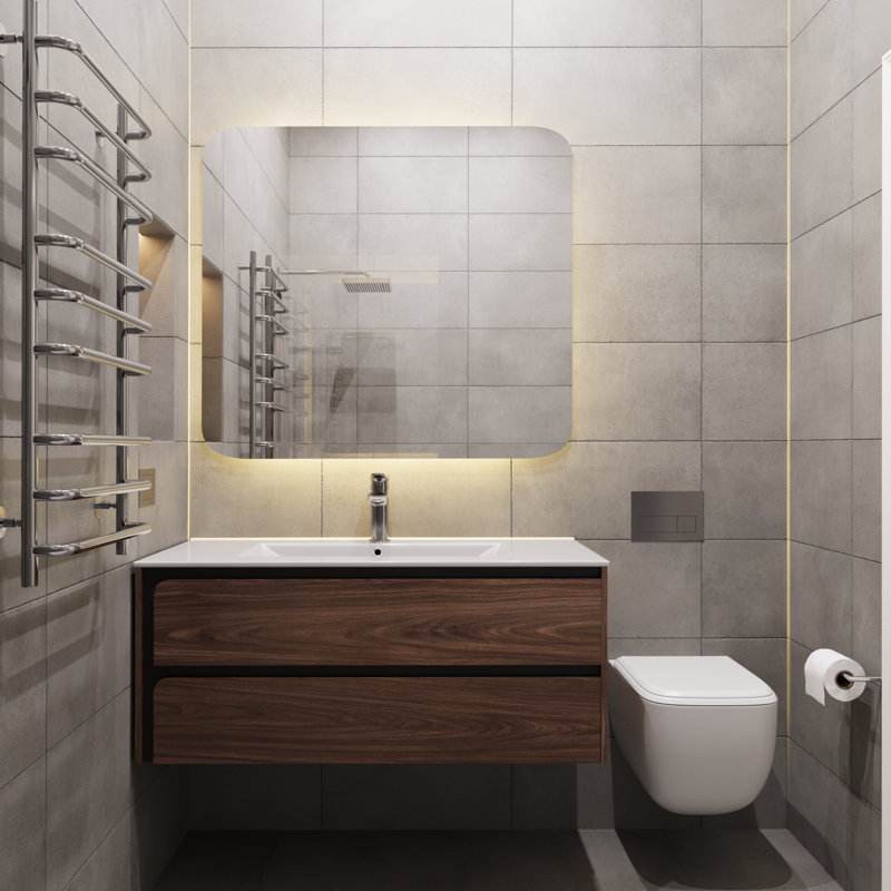 Meuble-lavabo brun de 48 po Elyra, 48", Brown