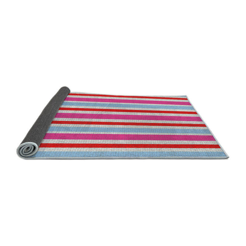 Philpott Striped Indoor Rug, Round 5'