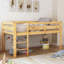 Loft Bed Low Loft Beds with Ladder-1782366158