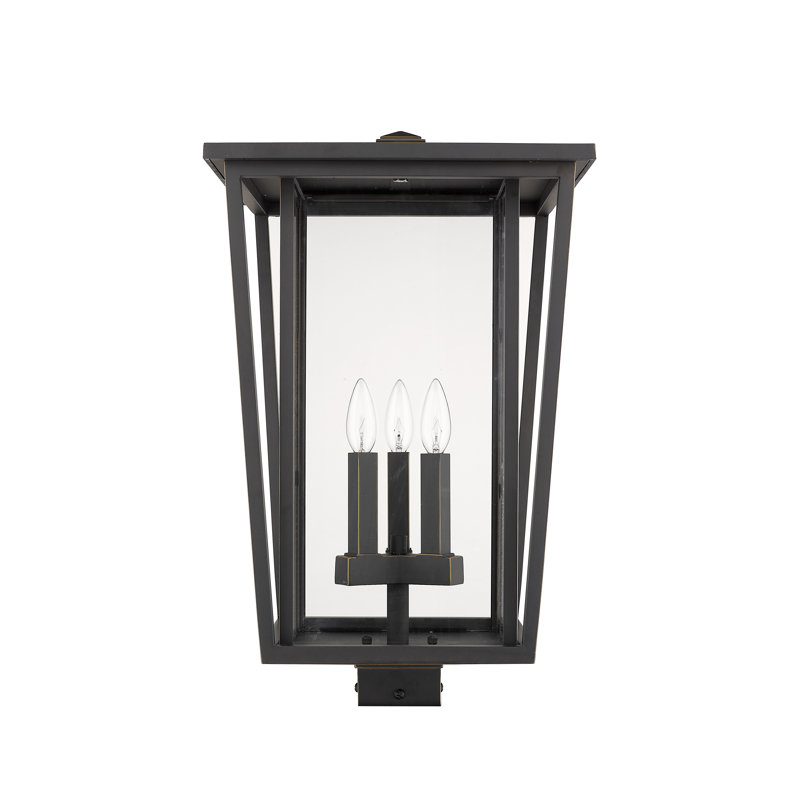 Luminaire suspendu à 3 lumières Amreet, Bronze huilé