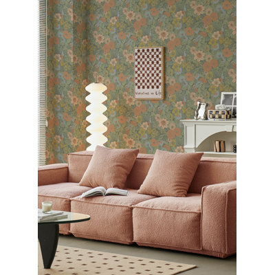 Retro Floral Peel and Stick Wallpaper