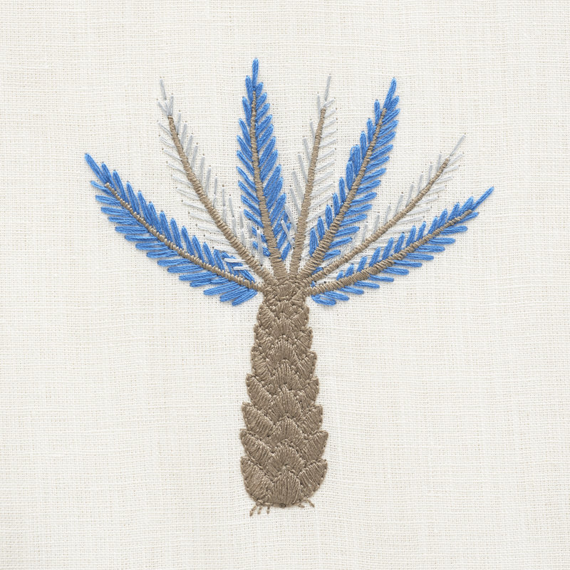 Palmetto Beach Embroidery Fabric