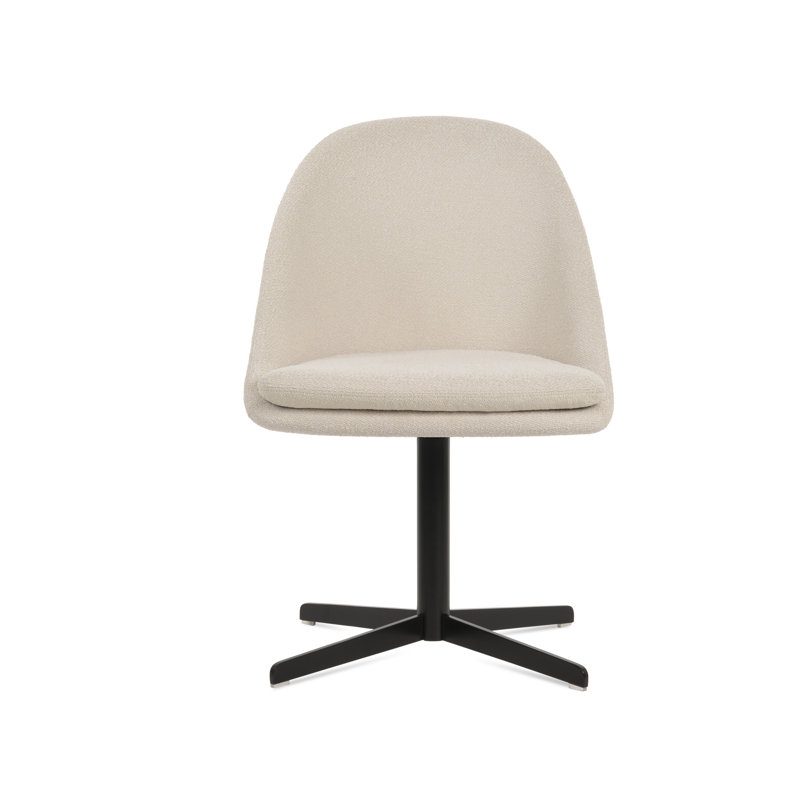 Chaise d'appoint 4 étoiles Avanos, Blanc, Noir