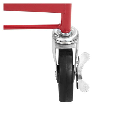 11ft Heavy-Duty Drywall Lift - Adjustable Telescoping Panel Hoist with Lockable Wheels for Ceiling Installation