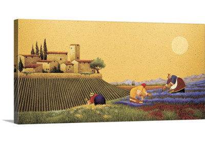 «Myell Hillside Flowers» par Lowell Herrero, reproduction d'art