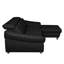 Monza Leather Corner Sofa with Sleeping Function and Underseat Storage-59307815-59307810