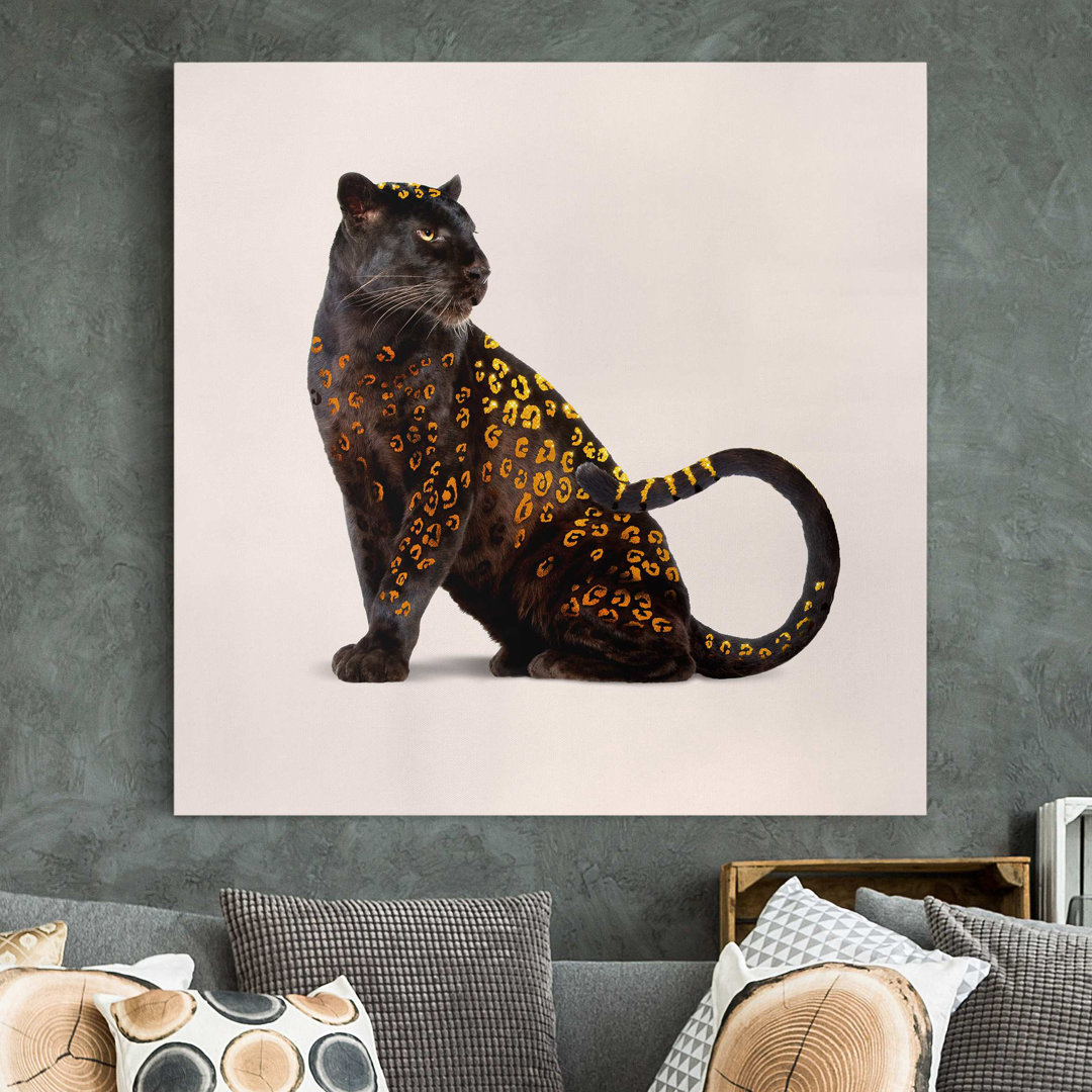 Leinwandbild Goldener Panther von Jonas Loose