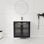 Meuble-lavabo simple 28 po Koraline avec comptoir en céramique et 2 portes