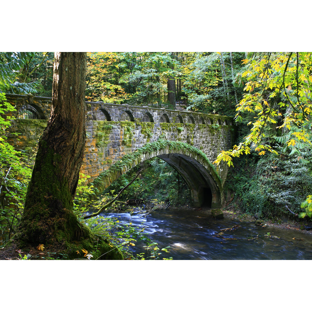 Steinbrücke - Kunstdrucke auf Leinwand