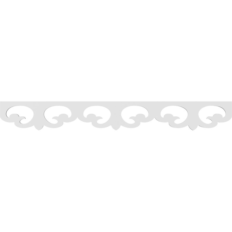 Garniture de couloir en PVC de qualité architecturale Leora, H 6 po x L 48 po x P 0,63 po