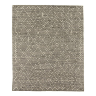 Nador Moroccan Area Rug in Gray