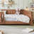 Queen Size Kids Floor Bed With Fence And Built-in Bookshelf,Queen Size Montessori Floor Bed With Slats And Safety Guardrail,Easy Assemble Montessori Beds for Kids,Natural Floor Beds-757108467