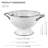 Prep & Savour Adame Steel Colander-618740908-658731307
