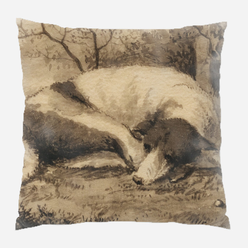 Housse et insert de coussin Burnes, Microsuède, Intérieur
