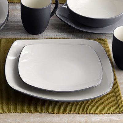Noritake Colorwave Square Dinner Plates, 10-3/4"