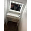 Meuble-lavabo blanc avec lumières, miroir et rangement à 2 niveaux, grand tiroir - meuble de rangement pour chambre à coucher, tiroir contemporain