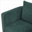 Fauteuil d'appoint compact pivotant à 360 degrés à simple siège, siège rembourré en tissu doux pour les espaces de vie à la maison-827195877
